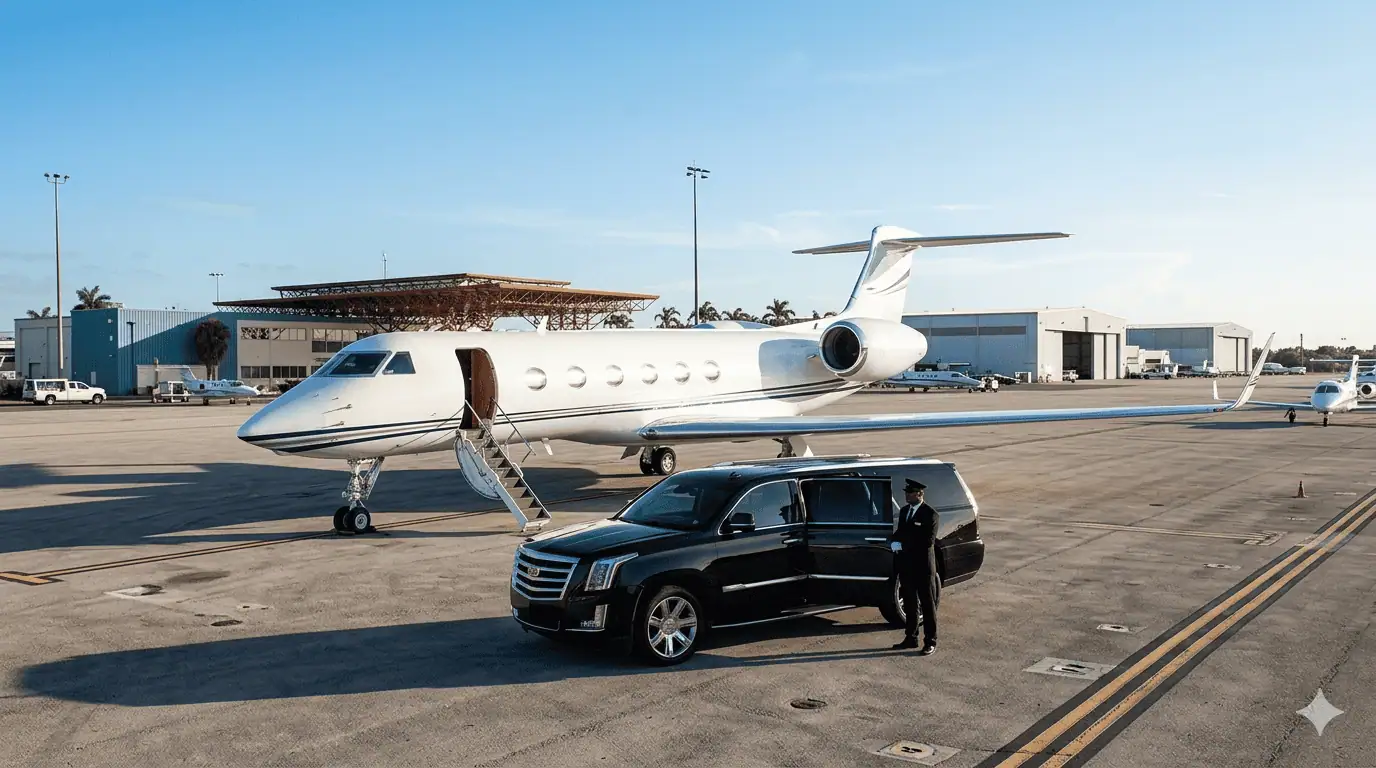 Luxury Escalade at Opa-locka Executive Airport OPF for FIFA World Cup 2026 private aviation transfer