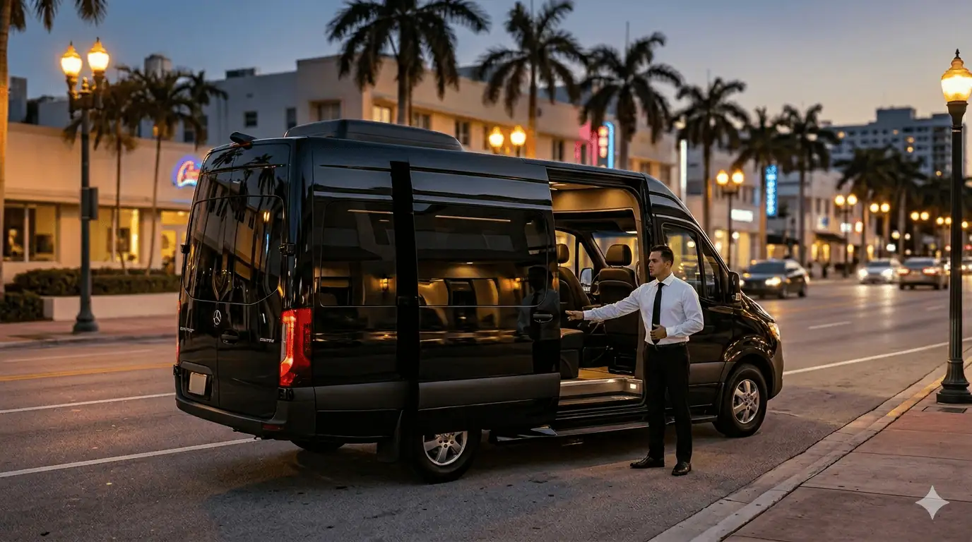 World cup miami limo service sprinter van hard rock stadium